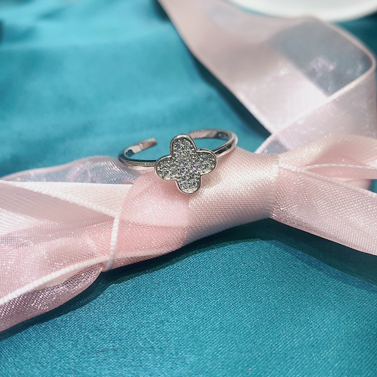 S925 Four-Leaf Clover Ring