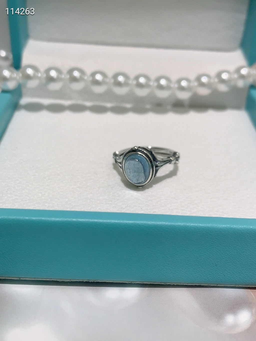S925 Aquamarine Ring