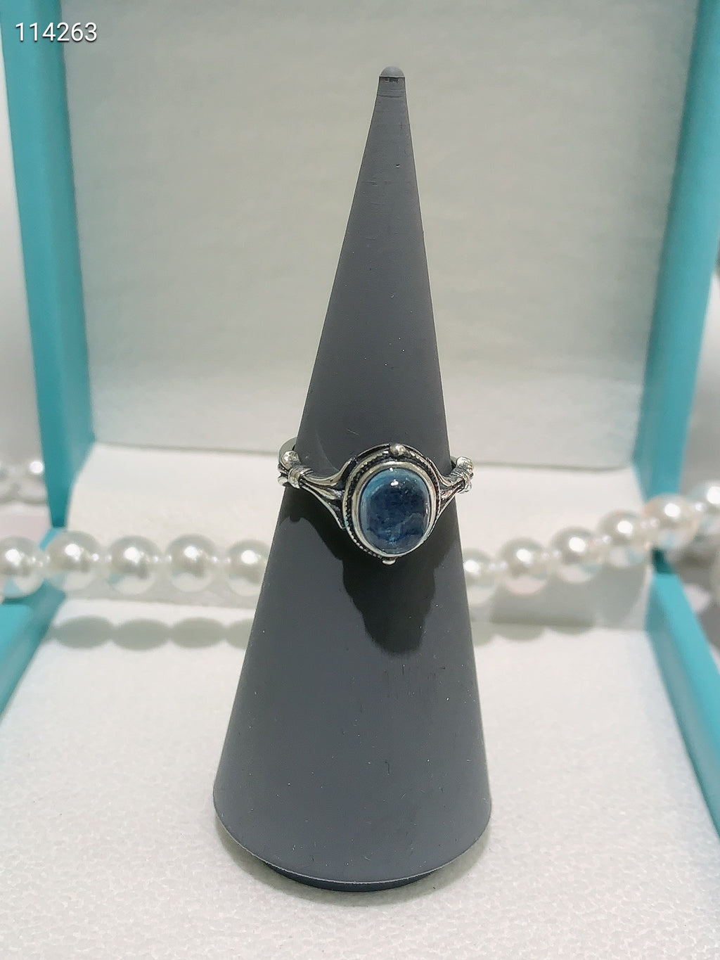 S925 Aquamarine Ring