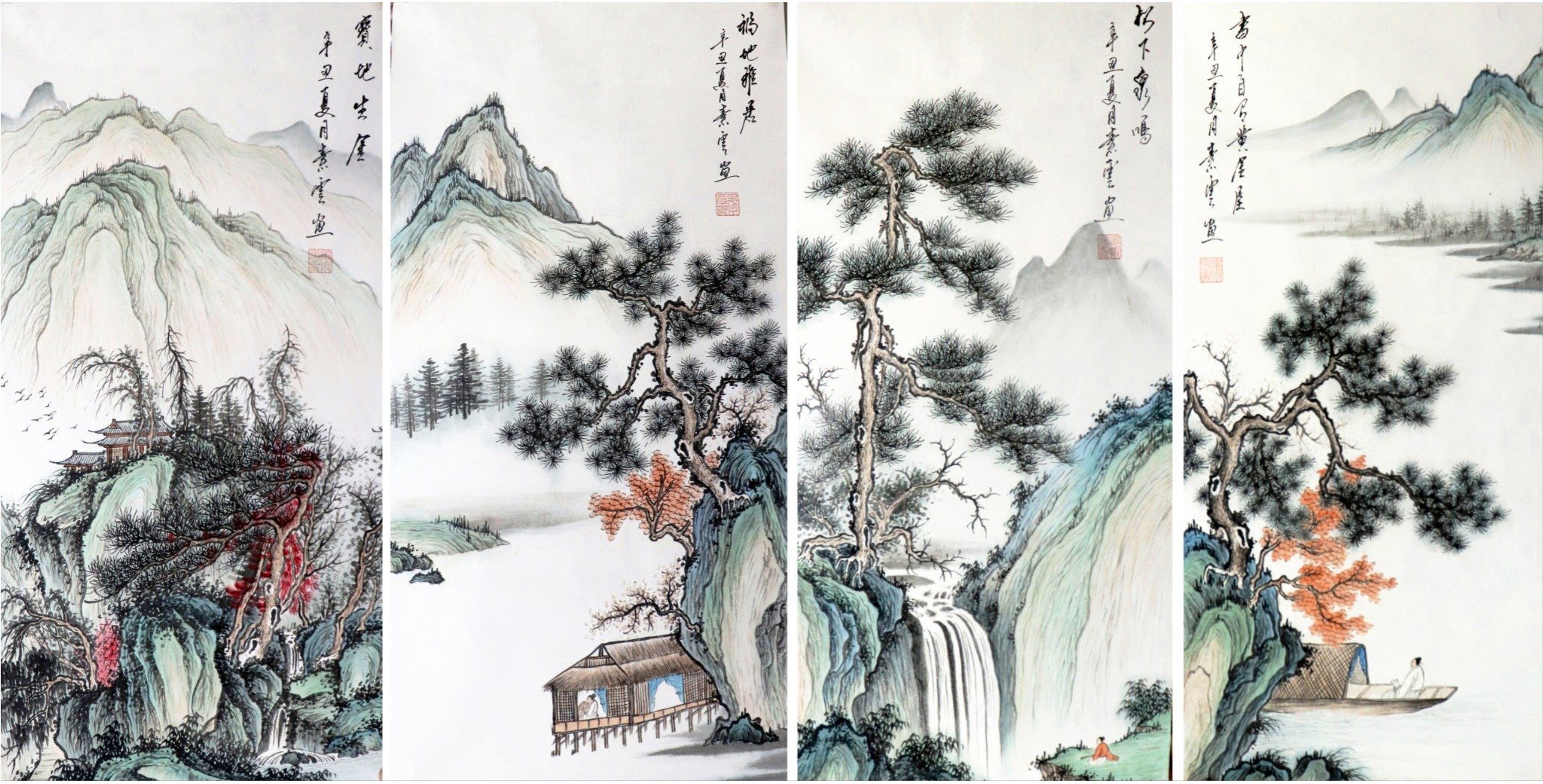 Landscape with Pine Trees and Scenic Views