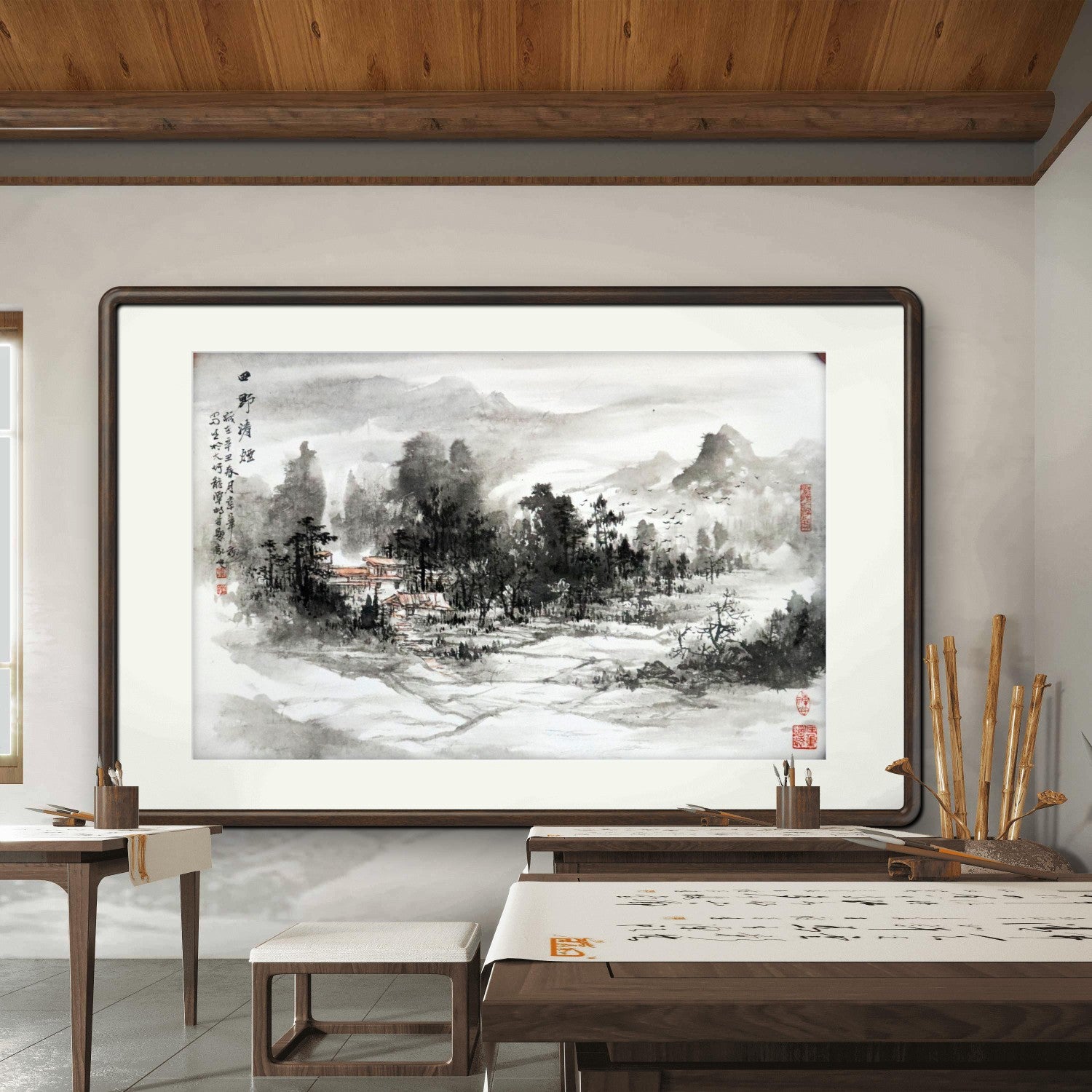 Clear Mist in the Countryside